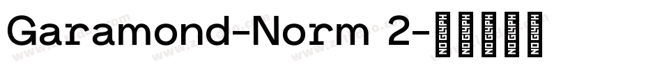 Garamond-Norm 2字体转换